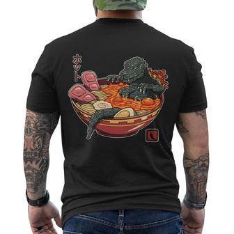 Kaiju Lava Ramen Men's Crewneck Short Sleeve Back Print T-shirt - Monsterry CA