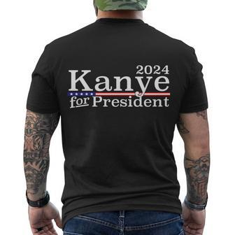 Kanye 2024 For President Tshirt Men's Crewneck Short Sleeve Back Print T-shirt - Monsterry UK