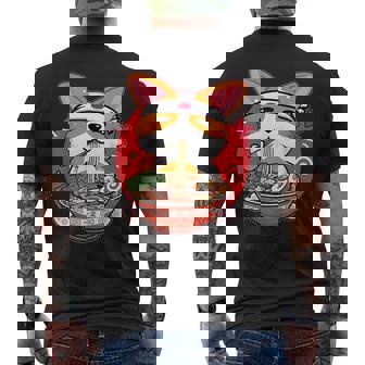 Kawaii Corgi Ramen Cute Japanese Manga Anime For Dog Lovers Men's T-shirt Back Print - Thegiftio