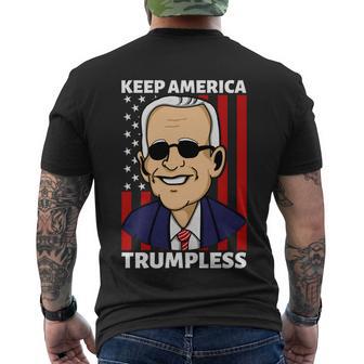 Keep America Trumpless Gift V14 Men's Crewneck Short Sleeve Back Print T-shirt - Monsterry DE