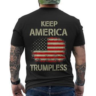 Keep America Trumpless Meaningful Gift V2 Men's Crewneck Short Sleeve Back Print T-shirt - Monsterry DE