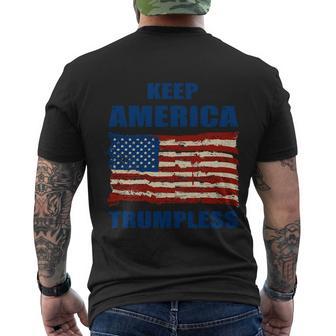 Keep America Trumpless Meaningful Gift V3 Men's Crewneck Short Sleeve Back Print T-shirt - Monsterry DE