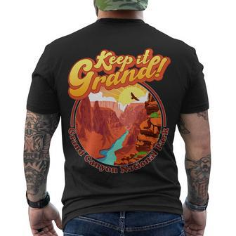 Keep It Grand Great Canyon National Park Men's Crewneck Short Sleeve Back Print T-shirt - Monsterry