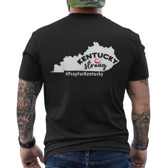 Kentucky Strong Pray For Kentucky Men's T-shirt Back Print - Thegiftio UK