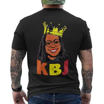 Ketanji Brown Jackson Retro Kbj Crown Tshirt Men's Crewneck Short Sleeve Back Print T-shirt - Monsterry UK