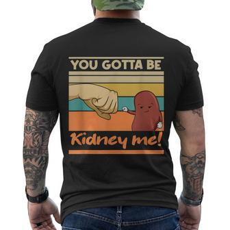 Kidney Pun For A Kidney Donor Men's T-shirt Back Print - Thegiftio UK