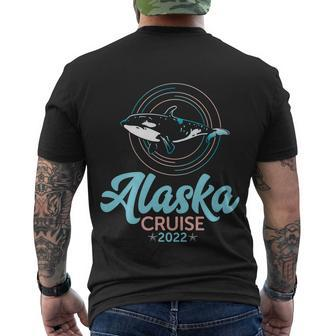 Killer Whale Orcas Matching Family Group Alaska Cruise 2022 Gift Men's Crewneck Short Sleeve Back Print T-shirt - Monsterry DE