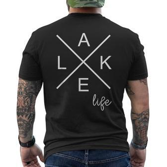 Lake Life Life Is Better At The Lake Lover Camping Men's T-shirt Back Print - Thegiftio UK