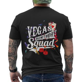 Las Vegas Birthday Party Matching Vegas Birthday Squad Men's T-shirt Back Print - Thegiftio UK