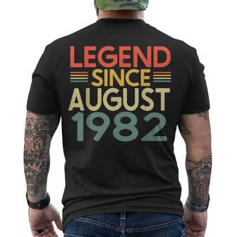 Legend Since August 1982 Awesome Since August 1982 Men's T-shirt Back Print - Thegiftio UK