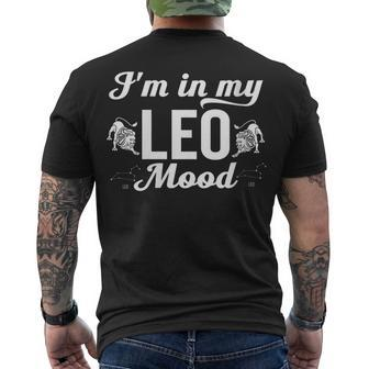 Leo Zodiac Sign Horoscope Birthday Astrology Novelty Men's T-shirt Back Print - Seseable