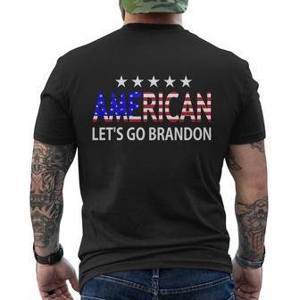 Lets Go Brandon American Men's Crewneck Short Sleeve Back Print T-shirt - Monsterry