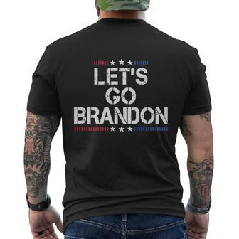 Lets Go Brandon Essential Brandon Funny Political Men's Crewneck Short Sleeve Back Print T-shirt - Monsterry