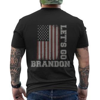 Lets Go Brandon Lets Go Brandon Tshirt Men's Crewneck Short Sleeve Back Print T-shirt - Monsterry