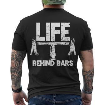 Life Behind Bars Bicycle Men's Crewneck Short Sleeve Back Print T-shirt - Monsterry DE