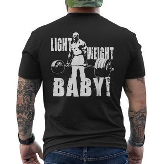 Light Weight Baby Ronnie Coleman Gym Motivational Men's T-shirt Back Print - Thegiftio UK