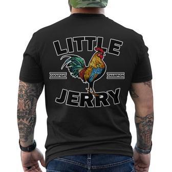 Little Jerry Cockfight Champion V2 Men's Crewneck Short Sleeve Back Print T-shirt - Monsterry UK