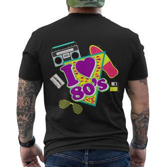 I Love The 80S Eighties Cool Men's T-shirt Back Print - Thegiftio UK