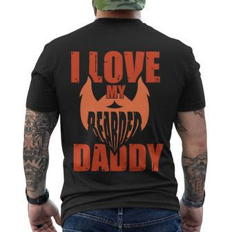 I Love My Bearded Daddy Father Day Quote Dads With Beards Men's T-shirt Back Print - Thegiftio UK