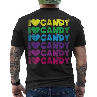 I Love Candy - Halloween Party Cute Trick Or Treat Men's T-shirt Back Print - Seseable