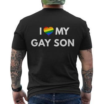 I Love My Gay Son Lgbt Pride Shirts Men's T-shirt Back Print - Thegiftio UK