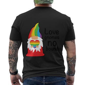 Love Gnomes No Bounds Pride Month Lgbt Men's Crewneck Short Sleeve Back Print T-shirt - Monsterry UK