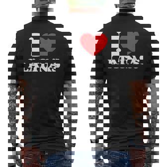 I Love I Heart Latinas Red Heart Love Latina Men's T-shirt Back Print - Thegiftio UK