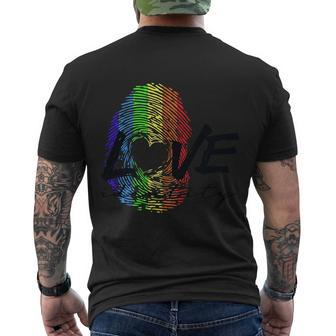 Love Identity Lgbtq Love Gay Pride Lgbt Pride Month Men's T-shirt Back Print - Thegiftio UK