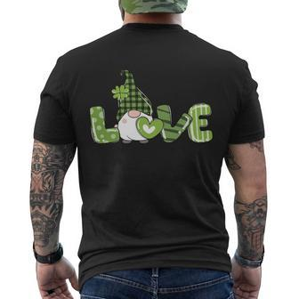 Love Irish Gnome Cute St Patricks Day Men's Crewneck Short Sleeve Back Print T-shirt - Monsterry DE