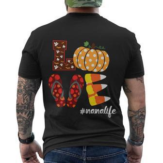 Love Nanalife Funny Halloween Quote Men's Crewneck Short Sleeve Back Print T-shirt - Monsterry AU