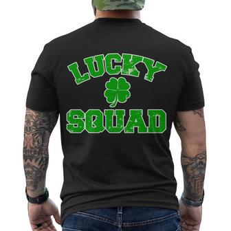 Lucky Squad Irish Clover Men's Crewneck Short Sleeve Back Print T-shirt - Monsterry