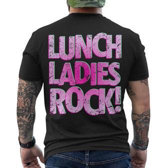 Lunch Ladies Rock Tshirt Men's Crewneck Short Sleeve Back Print T-shirt - Monsterry