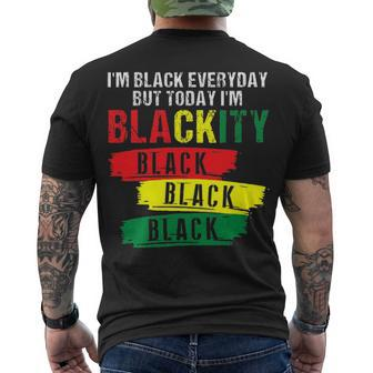 I M Blackity Black African American Black Power Juneteenth Men's T-shirt Back Print - Thegiftio UK