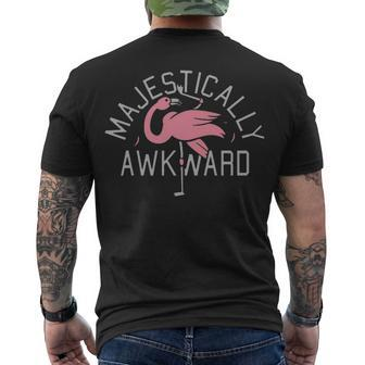 Majestically Awkward Pink Flamingo Bar Crawl Men's T-shirt Back Print - Thegiftio UK