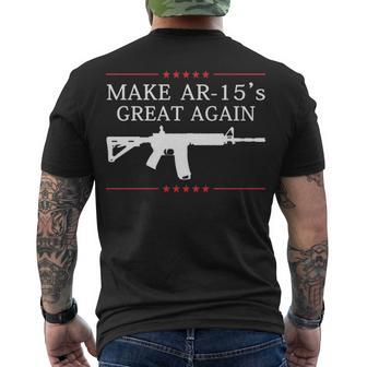 Make Ar-15S Great Again Men's Crewneck Short Sleeve Back Print T-shirt - Seseable