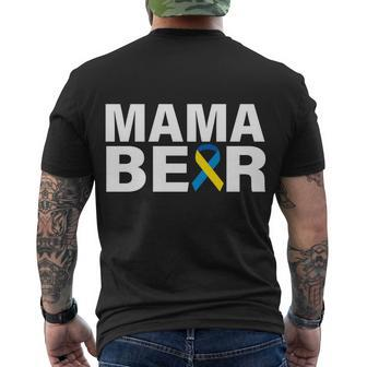 Mama Bear Down Syndrome Awareness Men's Crewneck Short Sleeve Back Print T-shirt - Monsterry AU