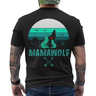 Mamawolf Wolf Lovers For Mother Men's T-shirt Back Print - Thegiftio UK
