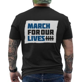 March For Our Lives Tshirt Men's Crewneck Short Sleeve Back Print T-shirt - Monsterry UK