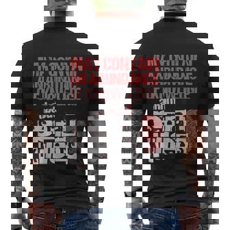 May Contain An Abundance Of Knowledge True Crime Men's T-shirt Back Print - Thegiftio