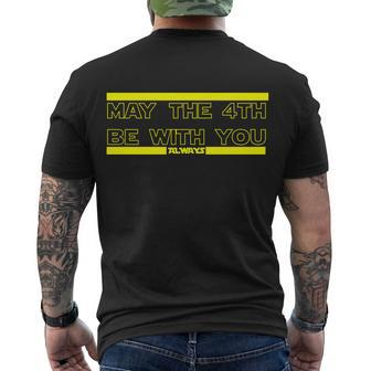 May The 4Th Be With You Always Men's Crewneck Short Sleeve Back Print T-shirt - Monsterry UK