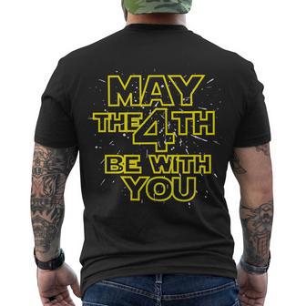 May The 4Th Be With You Tshirt Men's Crewneck Short Sleeve Back Print T-shirt - Monsterry UK