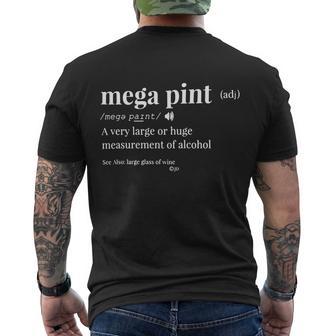 Mega Pint Tshirt Men's Crewneck Short Sleeve Back Print T-shirt - Monsterry UK