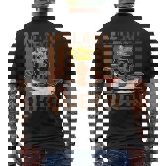 Melanin Queen Black History Month African Pride Black Queen Men's T-shirt Back Print - Thegiftio UK