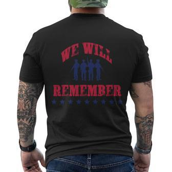 Memorial Day Remember & Honour Usa Memorial Day Remember Us Veteran Army Troops Men's T-shirt Back Print - Thegiftio UK