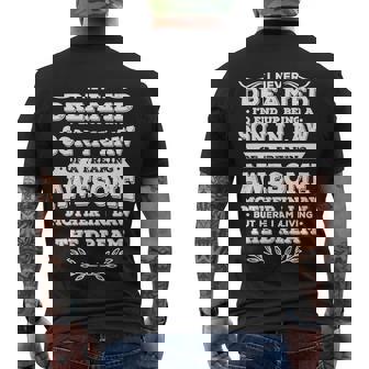 Mens Funny Son In Law Of A Freaking Awesome Mother In Law Tshirt Men's Crewneck Short Sleeve Back Print T-shirt - Monsterry
