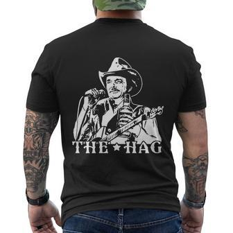 Merle Haggard The Hag Men's Crewneck Short Sleeve Back Print T-shirt - Monsterry CA