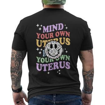 Mind Your Uterus Feminist V2 Men's Crewneck Short Sleeve Back Print T-shirt - Monsterry UK
