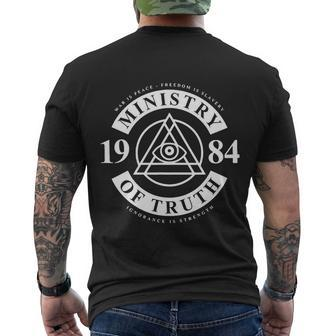 Ministry Of Truth 1984 Shirt Ministry Of Truth Men's Crewneck Short Sleeve Back Print T-shirt - Monsterry