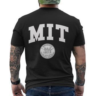 Mit Massachusetts Institute Of Technology Tshirt Men's Crewneck Short Sleeve Back Print T-shirt - Monsterry AU
