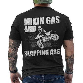 Mixin Gas Men's Crewneck Short Sleeve Back Print T-shirt - Seseable